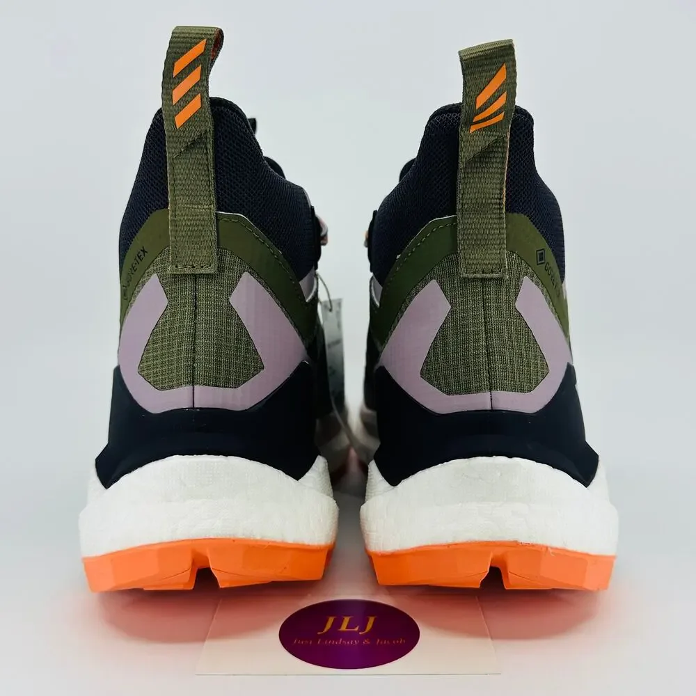 Adidas Women's Terrex Free Hiker 2.0 GTX Hiking Shoes Olive Strata IH3531 Size 8